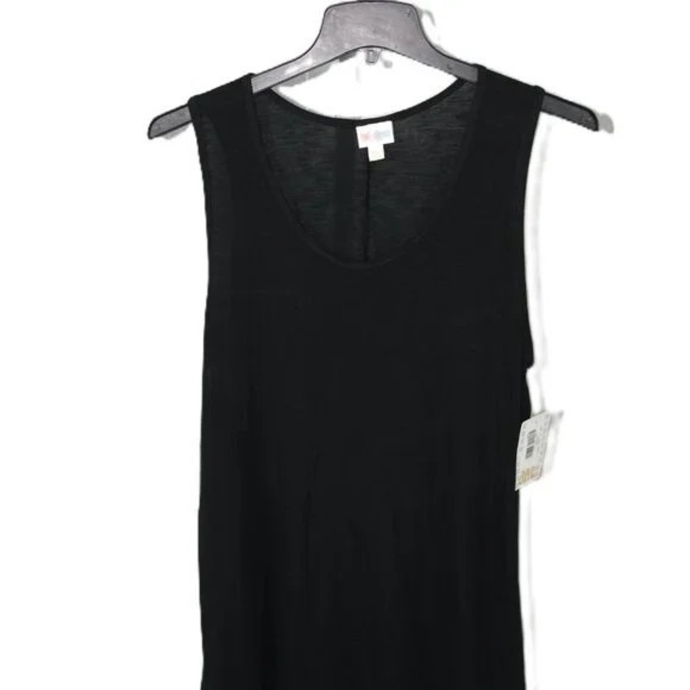 LuLaRoe Tank Top Womens 3XL Black Sleeveless Scoop Neck Knit New